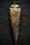 Arrowhead - Flint Arrowhead Large - Wrapped Pendant