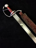 Atrim - Cutlass With Tooled Leather Sheath (Sharp)