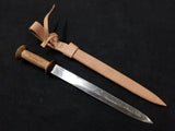 Medieval Rondel Dagger - broad flat blade
