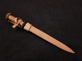 Medieval Rondel Dagger - broad flat blade