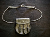 Leather Sporran with Celtic Knotwork & Snap Closure