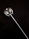 Black Fencer V6 Basket Hilted Broad Sword Trainer - Standard