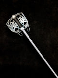 Custom Black Fencer V6 Basket Hilted Broad Sword Trainer - Edge Shaped