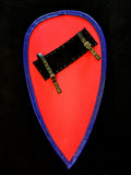 Custom - Norman Kite Shield - Hand Painted With Leather Tacked Edge