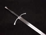 Steel Series - Custom Black Fencer Longsword Type XVIIIa with Horned Guard