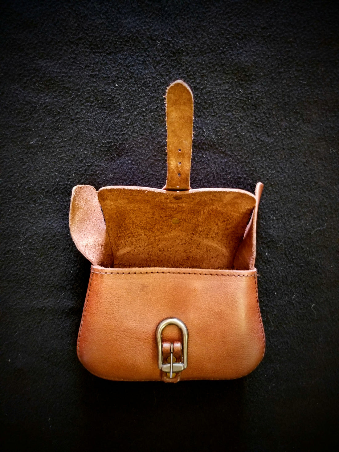 Leather Belt Pouch - Large - with buckle