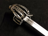 Black Fencer - Steel Series - Basket Hilt Broadsword