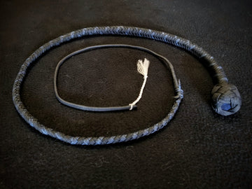 3 Foot Paracord Pocket Whip - Navy Blue / Black