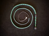 8 Foot Paracord Whip - Purple / Green / Black