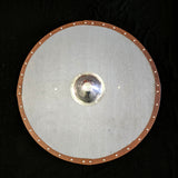 Standard - Viking Round Shield - Stained With Leather Tacked Edge