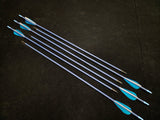 DAC Custom - Fletched Target Point Arrows - Blue / White (40 - 45# @ 31") (Set of 6)DAC Custom -