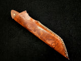 Custom - Seax Knife w/ African Hard Wood Handle with Sheath