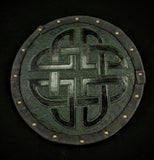 DAC Custom - Targe Shield - Green and Black Celtic Knot