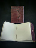 Large Elastic Closure Leather Book
